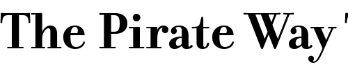 Font : Filosofia-Bold 2 Custom Text : The Pirate Way Test your own text here Click to download or to view this font on a tshirt that can be custom printed in Bali